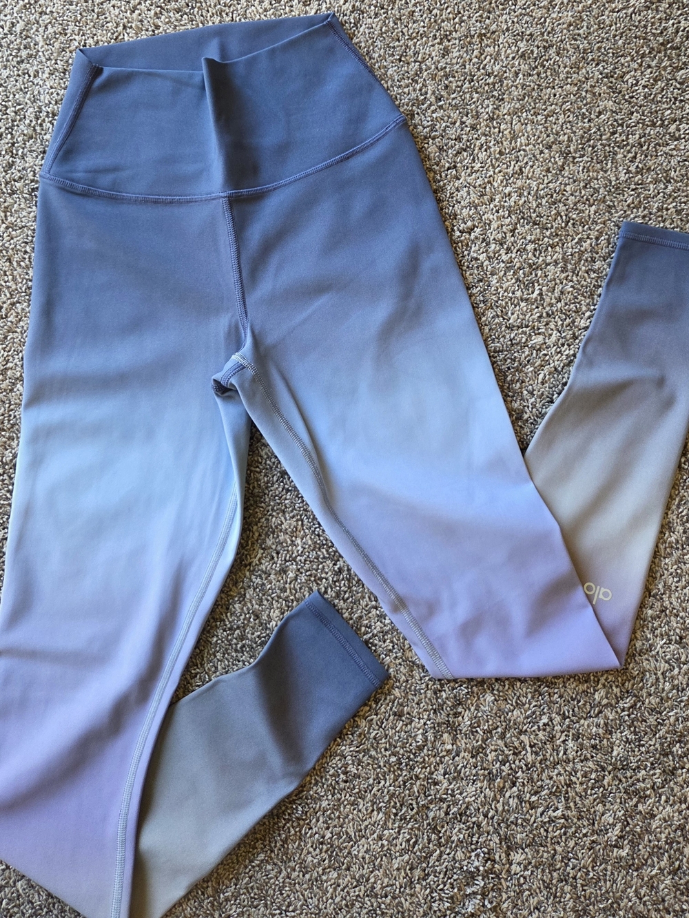 ALO Yoga Ombre Blue High-Waist Leggings